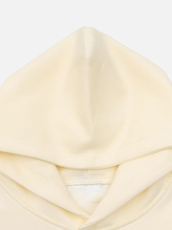 Star Letter Print Hooded Sweatshirt