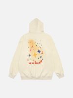 Star Letter Hooded Sweatshirt