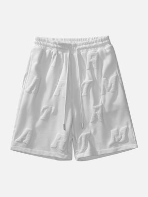 Monogram Embossed Shorts -1188