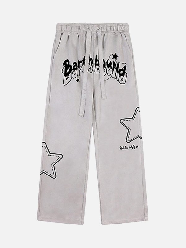 American Casual Suede Loose Pants