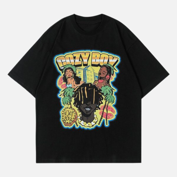 Hip-hop Quirky Retro T-shirt