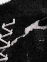 Rip Damage Design Turtleneck Knitwear Sweater - 1525