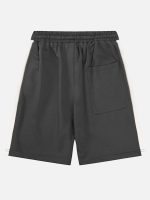 Color-coded Printed Casual Shorts