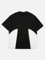 Embroidered Panel T-shirt -1587