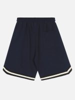 Letter Embroidery Loose Shorts