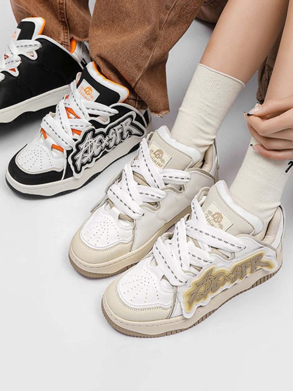 High Street Thick Bottom Board Shoes Couple Models -1591