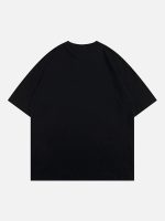 Masked Gangster Portrait Printed T-Shirt-1533