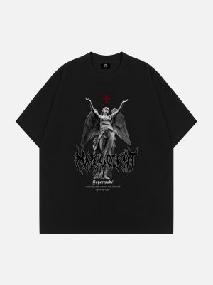 Dark Print T-shirt -1428