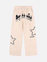 American Casual Suede Loose Pants