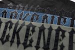 Tie-dye Gradient Letter Embroidery T-shirt - 1542