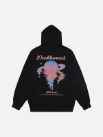 Sunset Letter Print Hooded Sweatshirt