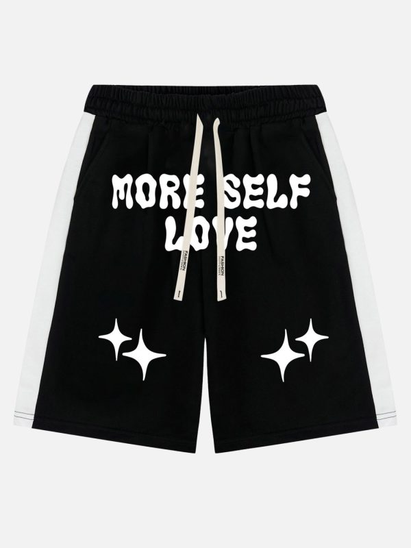 Color-coded Printed Casual Shorts