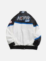 American Street Hip-hop Patchwork Embroidered Jacket -1356