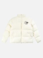 American Retro Letter Print Autumn And Winter Thickening Loose Down Jacket Couple Models -1393