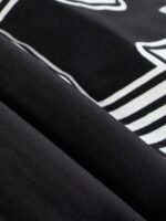 American Retro Letter Print Autumn And Winter Thickening Loose Down Jacket Couple Models -1393