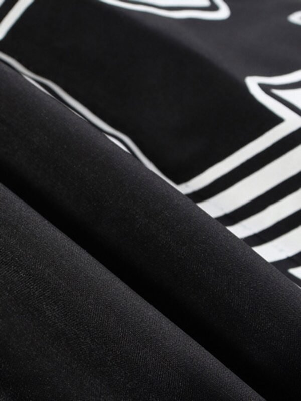 American Retro Letter Print Autumn And Winter Thickening Loose Down Jacket Couple Models -1393