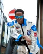 Motorcycle PU Leather Stitching Racing Jacket -1370