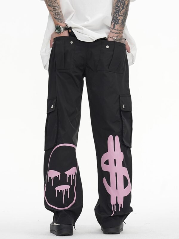 Letter Print Casual Work Pants