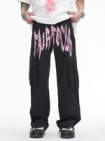 Letter Print Casual Work Pants