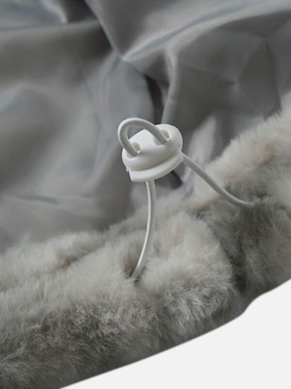 American Vintage Tie-dye Gradient Plush Embroidered Lambswool Jacket - 1558