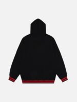 Star Letter Print Hooded Sweatshirt