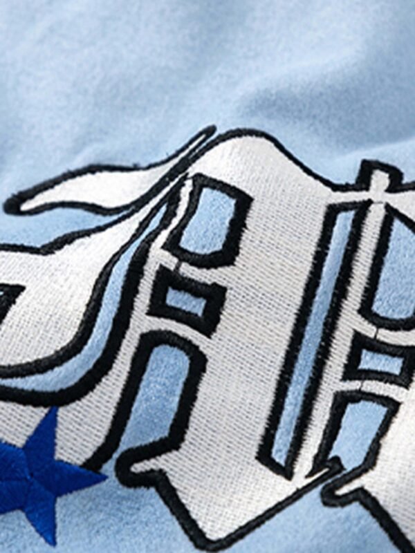 Alphabet Embroidery Flame Baseball Jerseys