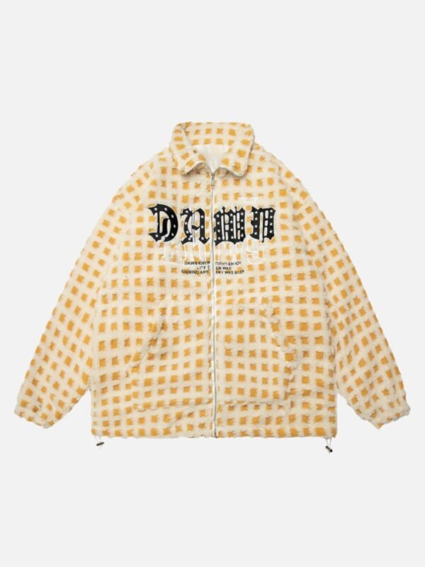 Lamb's Wool Vintage Plaid Jacket