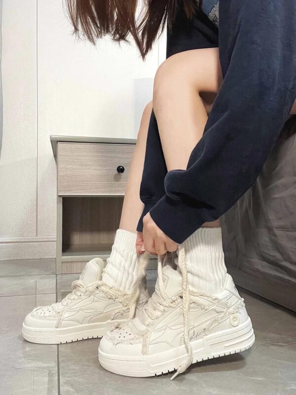 Casual White Board Shoes - 1466