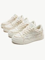 Casual White Board Shoes - 1466