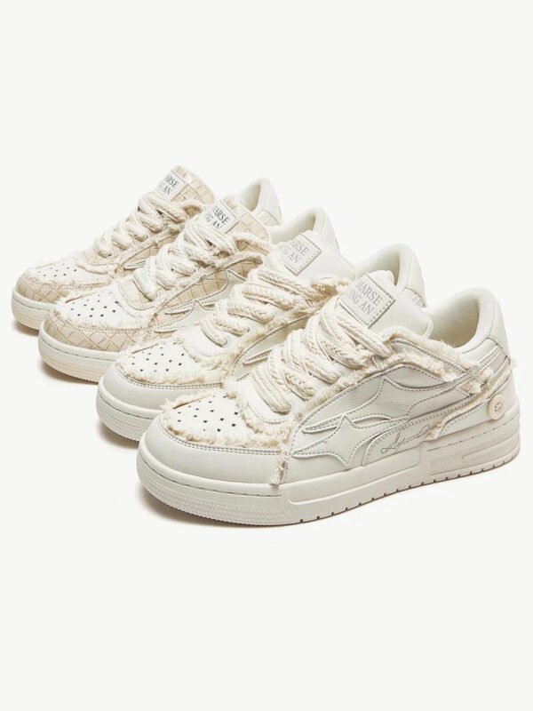 Casual White Board Shoes - 1466