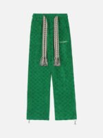 High Waist Straight Cotton Sweatpants -1284