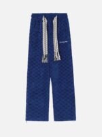 High Waist Straight Cotton Sweatpants -1284