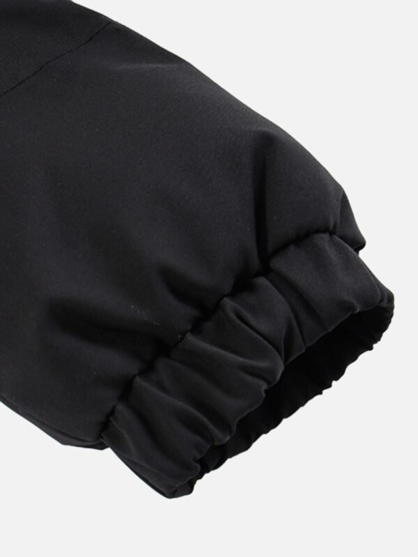 American Retro Letter Print Autumn And Winter Thickening Loose Down Jacket Couple Models -1393