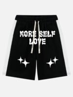 Color-coded Printed Casual Shorts