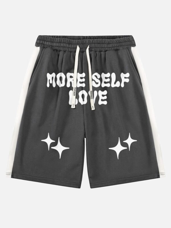 Color-coded Printed Casual Shorts