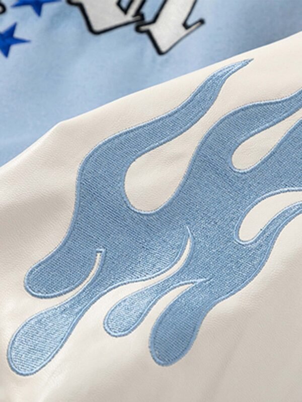 Alphabet Embroidery Flame Baseball Jerseys